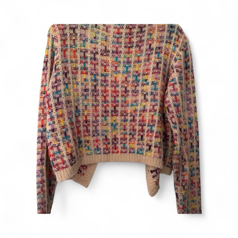 Gorgeous colorful Knit Women's Sweater - Great condition. Sans 1 button - Picture 2 of 5